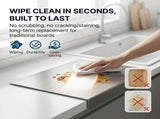 Stainless Steel Cutting Board, Hygienic and Dishwasher Safe for Meat Vegetables and Fruit, Silver, V1237-ZY-924-034