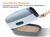 Leak-Proof Cat Littering Box V767-P-ZM1674-GY