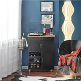 Kitchen Trolley Bottle Rack Drawer Cabinet V178-64084