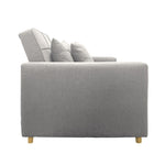 Suri 3-in-1 Convertible Sofa Chair Bed Lounger by Sarantino Light Grey SOFA-YGG-7001-LNN-LGY