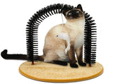 Cat Toys Arch Self Groomer Cat Massager,Cat Hair Brush for Grooming with Sturdy Cat Scratching Pad V1366-AZ2-W-18339