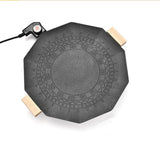Dodecagon Electric Grill Pan Portable Outdoor Non-Stick Barbecue Cookware For Camping Picnic V1197-JD-1102