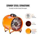 Portable Ventilator, 304.8mm/12inch Heavy Duty Cylinder Fan with 10m Duct Hose, 367W Strong Shop V952-BXS550W1012IN2YW8V3