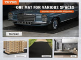 Diamond-Plate Rubber Flooring 3 mm x 4 ft x 15 ft Garage Floor Mat, SBR Rubber Garage Flooring V952-XJCKDDXJ415FRUWLBV0