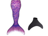 Durable adult mermaid tail, suitable for swimming, includes monofin - Perfect purple, size S V1188-TR101-07347-5