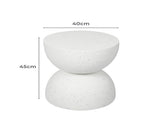 Levede Side Table Terrazzo Coffee Tables Beige CH1086