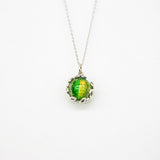 Gift Box - Aroma Necklace White Gold - Planet Aurum Verdant Purify Oil Blend V760-GBAJ - 2