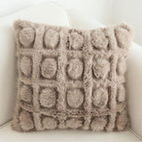 SOGA 45cm Wabi-sabi Herringbone Plush Square Throw Pillow FRENCHCUSHION266