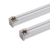 1.5m Double Curtain Tracks Aluminium Rail & Brackets For Both Curtain and Sheer with ceiling and V63-849681