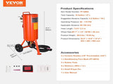 10 Gallon Heavy-Duty Sand Blaster, 60-110 PSI High Pressure Sandblaster, Portable Abrasive Blasting V952-PSG10JL6125PCA4TFV0