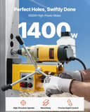 Magnetic Drill 1400W 2878 lbf Mag Drill Press 2 in Boring Diameter 6 Bits Yellow V952-CLZJP6JT50MM91ULEV3