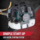 Baumr-AG 65CC Brushcutter Whipper Snipper Trimmer Brush Cutter Multi Pole Tool V219-BCTS71BMRA7C2