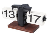 Retro Flip Down Clock Stylish Minimalism Style Small Balance 24H Automatic Page Turning Clock V1294-YM0901-3115240060112