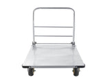Platform Truck, 907.18 kg Capacity, Heavy Duty Steel Flatbed Cart with Swivel Wheels and Handle, V952-ZDPBC2000LBSULEYG001V0
