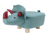 Cute Animal Footstool with Soft Padded Cushion and Prevent Slip Feet Small Footrest Stools for Kids V1294-YM0703-3116230004213