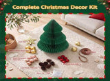 Jingle Jollys Paper Christmas Tree 61 CM w/ Star Topper Xmas Decor Tabletop Green DIY Ornament Set PAPER-TABLE-TR-53-GN