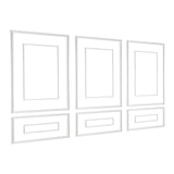 Wall Molding 3 Pack, Wainscoting Panels Kit with Dual-Line Wide & Narrow Profile, Lightweight V952-QMSTJBYXWS319E0MN001V0