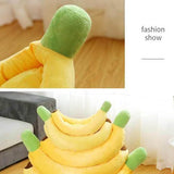 Banana Bed, Banana Shaped Pet Bed for Cats & Small Dogs - Cozy Cave Design with Machine Washable V1107-135-98944-GRN-SMALL