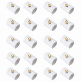 20Pcs 1/2 Inch PVC Mist Nozzle Misting System for Patio Outdoor Mister Coupling PVC Split Section V1192-AZ-W-23088