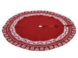 Knitted Christmas Tree Skirt Reusable Xmas Tree Stand Mat Floor Protector Home Party DecorationRed V1294-YM0523-3115210223911