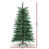 Jingle Jollys Christmas Tree 1.5M LED Xmas Tree Sparse 263 Tips Party Decoration XM-TR-SPARSE-5FT-GR-LED