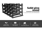 Artiss Wine Rack 20 Bottle Black WINE-RACK-20B-BK