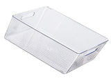 Book Storage Container Transparent Versatile Book Storage Organizer Container Bin with Handle for V1294-YM0901-3117240014811