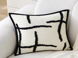 Boho Decorative Throw Pillows with Inserts, 18" x 18" Soft Tufted Modern Chenille Pillow, Pillows V1258-DP02-C-3199