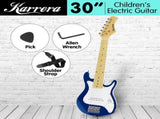 Karrera Electric Childrens Kids Guitar - Blue ECP-3W-BU
