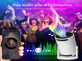 LED Starry Projection Lamp Galaxy Nebula Night Light with BT Speaker Remote Control V1263-JX-8004