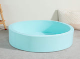 Round Ball Pit Playpen Enclosure Safe Blue Play Area for Babies and Toddlers, Indoor or Outdoor V63-921181