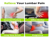 1 Lumbar Support Pillow for Lower Back and Posture - Memory Foam Cushion with Adjustable Strap, V1232-YBZCZT001