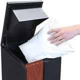 Big Outdoor Mailbox Parcelbox Pillar Letterbox 320x240x950 mm V957-SDBISN3636S