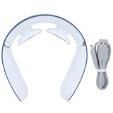 Neck Massager USB Charging Mini Intelligent Holographic Pulsed Shoulder Therapy Machine Blue V1294-YM0721-3113210044011