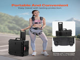 2.5 Cu.ft Weatherproof Hard Case, Waterproof Hard Case with Rolling Wheels and Retractable Pull V952-FFYLGX30LFYC2ZF5YV0