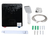 6500W 220V Instant Heating Electric Water Heater Digital Display with Shower Head Kit Black V1294-YM0901-3112210041511