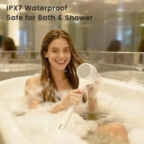 Electric Shower Body Scrubber Brush with 4 Heads, IPX5 Waterproof Rechargeable Back Cleaner for V1107-CS-DDXZSN