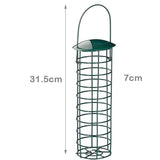 Suet Feeders for Outdoors Hanging Rustproof Metal Suet Holder Cylinder Feeder Portable V1192-AZ-W-10005
