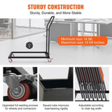 Folding Chair Dolly, Iron Commercial Cart with 12 Chairs Capacity, Folding Chairs Rack Trolley with V952-ZYTC422136YCTP8YBV0