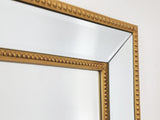 Medium Gold Beaded Framed Mirror - 70cm x 170cm V292-MIRR-BDD006