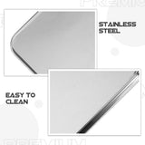 3pcs Stainless Steel Lasagna Pan Silver Rectangular Baking Cooking Chefs V1370-AZ4-15352