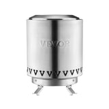 VEVOR Tabletop Fire Pit 6 inch Stainless Steel Fireplace Indoor Outdoor Silver V952-ZMSHKJSYSYZTMZHBEV0