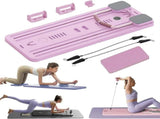 8-in-1 Multifunctional Fitness Board in Black for Core Strength and Abdominal Training - Pink V178-59238
