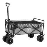 Gardeon Garden Cart with Cargo Net Grey GCT-FABRIC-NET-120KG-GY