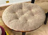 Round Chair Cushions, Plush Seat Pad Dining Room Chair, Floor Pillow Winter Warmth, Covering V1369-AZ3-W-21592