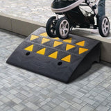 Rubber Curb Ramp 15.2 cm Rise Height Sidewalk Curb Ramp, 37 cm Width 49.1 cm Length Driveway Ramp V952-SJDLYPDGB1197GOBVV0