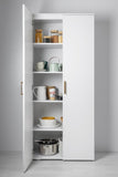 STOCKHOLM UNIVERSAL STORAGE CUPBOARD - SLIM SHAKER PANEL - DECO GOLD HANDLE V164-ECS1TBDG