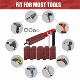 Drum Sander Set,Rubber Sanding Drum Spindle Sander Adapter, with 120 Grit Sandpaper Drum, Sanding V1369-AZ3-W-08339