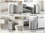 Devanti 50L Motion Sensor Bin Rubbish Bins Kitchen Automatic Trash Can Silver SB-D-50-K250-SI