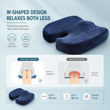 Mesh Blue Seat & Lumbar Support Set 45x36x7, Pressure Relief Complete Kit V1221-XM-LB1792-GM63